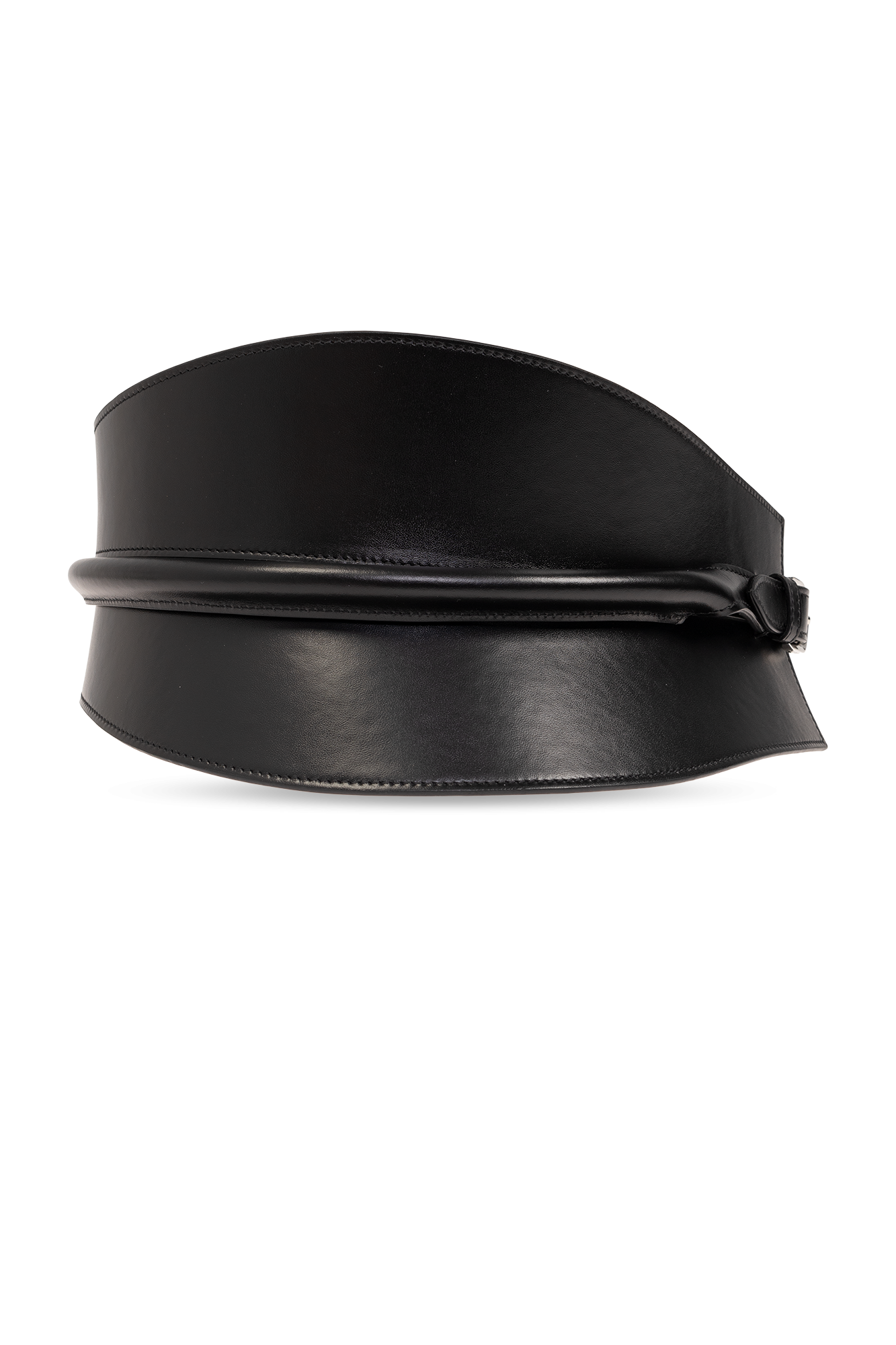 ベルト Alaia Large Belt In Glossy Leather Black Wide waist belt Alaïa - SchaferandweinerShops Canada